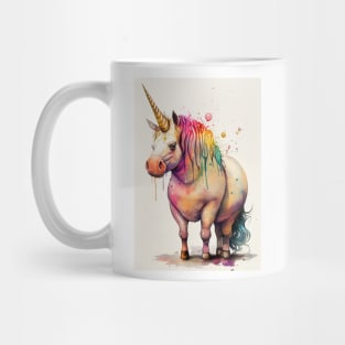 Chubby unicorn colors fat Mug